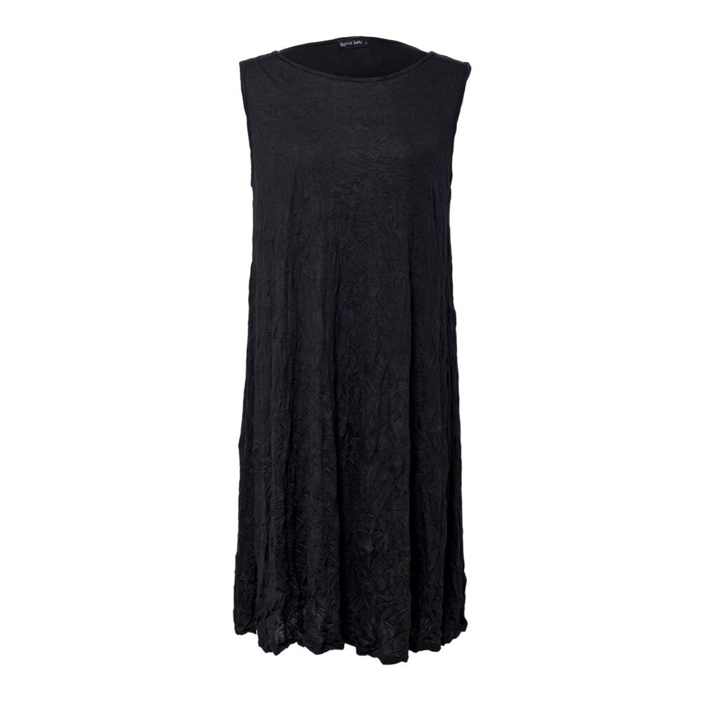 Reina Lee Women's Black Midi Sleeveless Dress Size L NWT